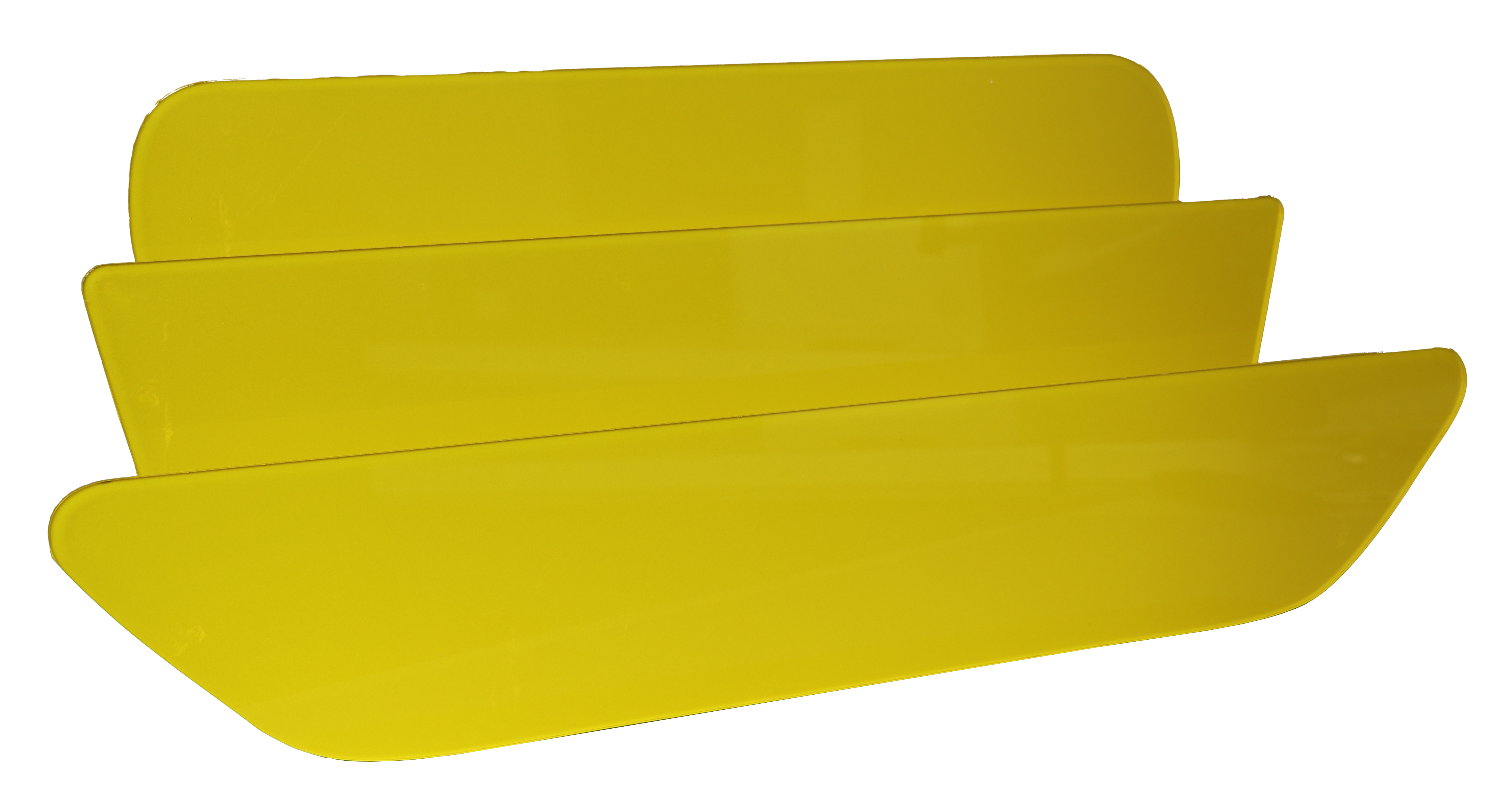 Oralite Acrylic Number Plate Blanks - 10 Pack (5 White, 5 Yellow) With Reflective