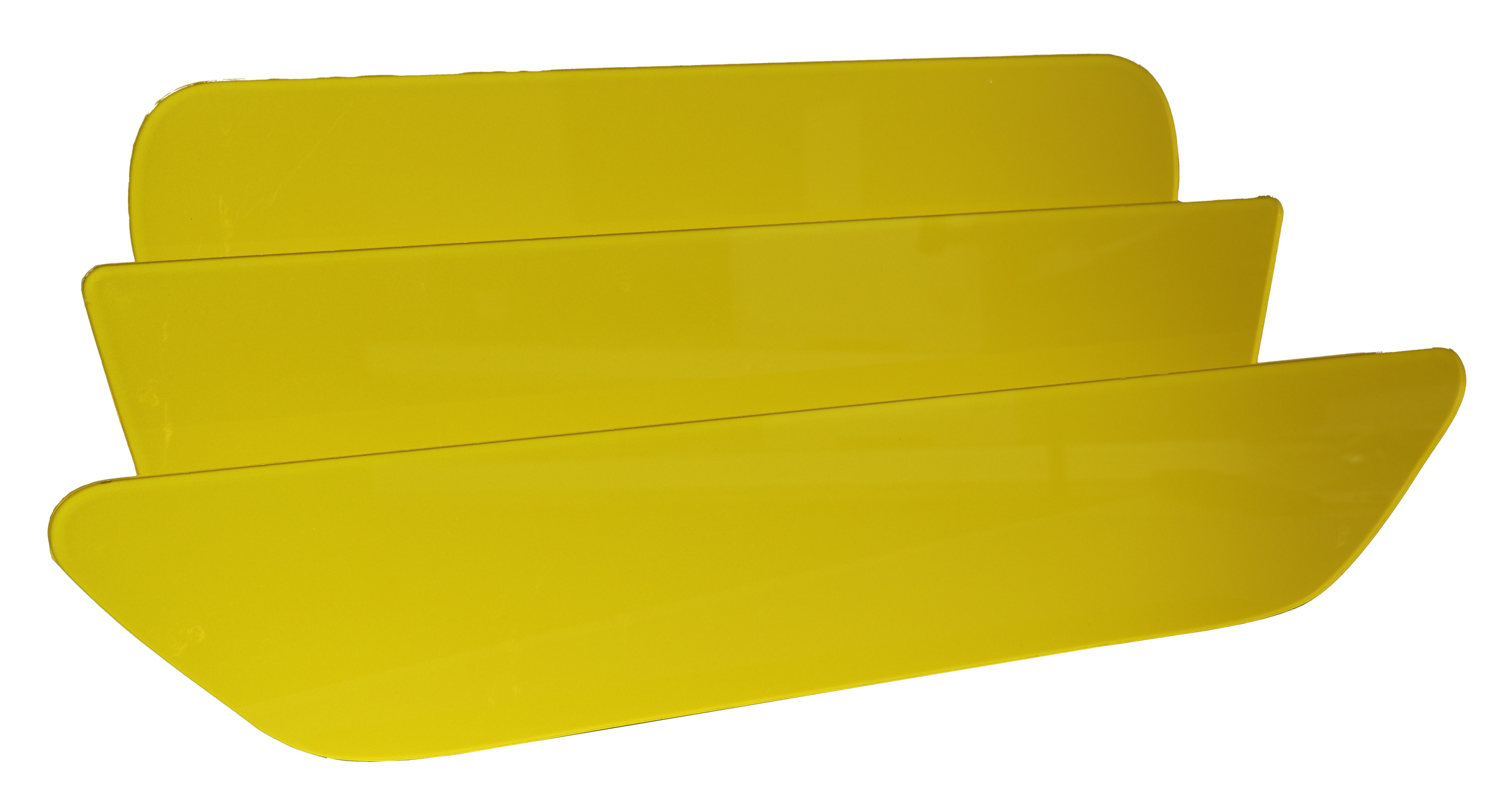 Oralite Acrylic Number Plate Blanks - 10 Pack (5 White, 5 Yellow) With Reflective