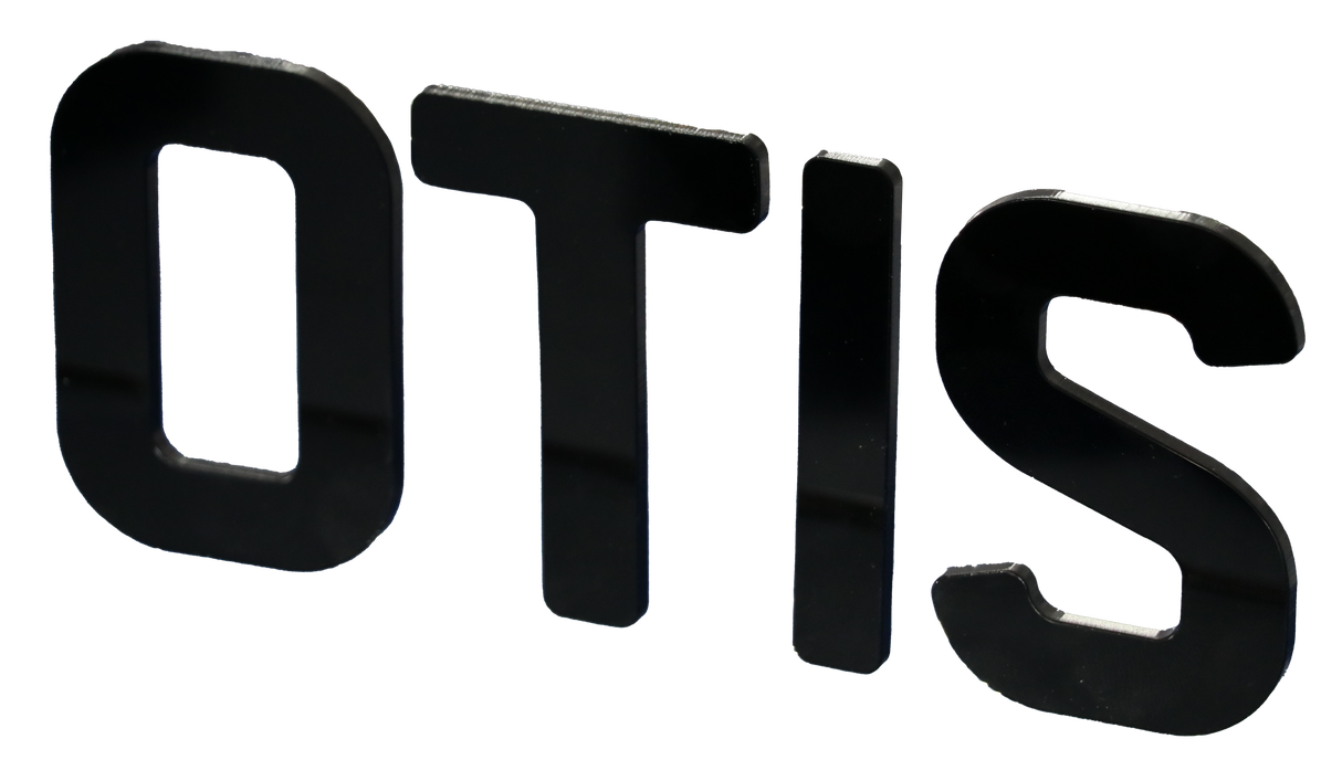 4D Black Motorcycle Acrylic Number Plate Digit (Pack of 10) for Number Plate Printers