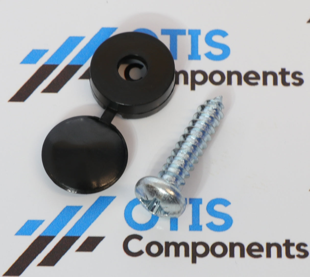 Black Screws with Domes (Pack of 100) - Perfect for For Number Plate Printing