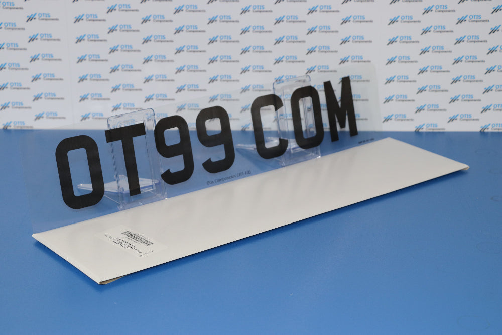 Laser Film Standard Oblong 520 X 111 (Pack of 50) - Otis Components Number Plates