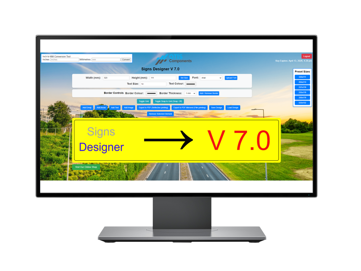 Signs Designer Licence Key – 6 Month Software Access