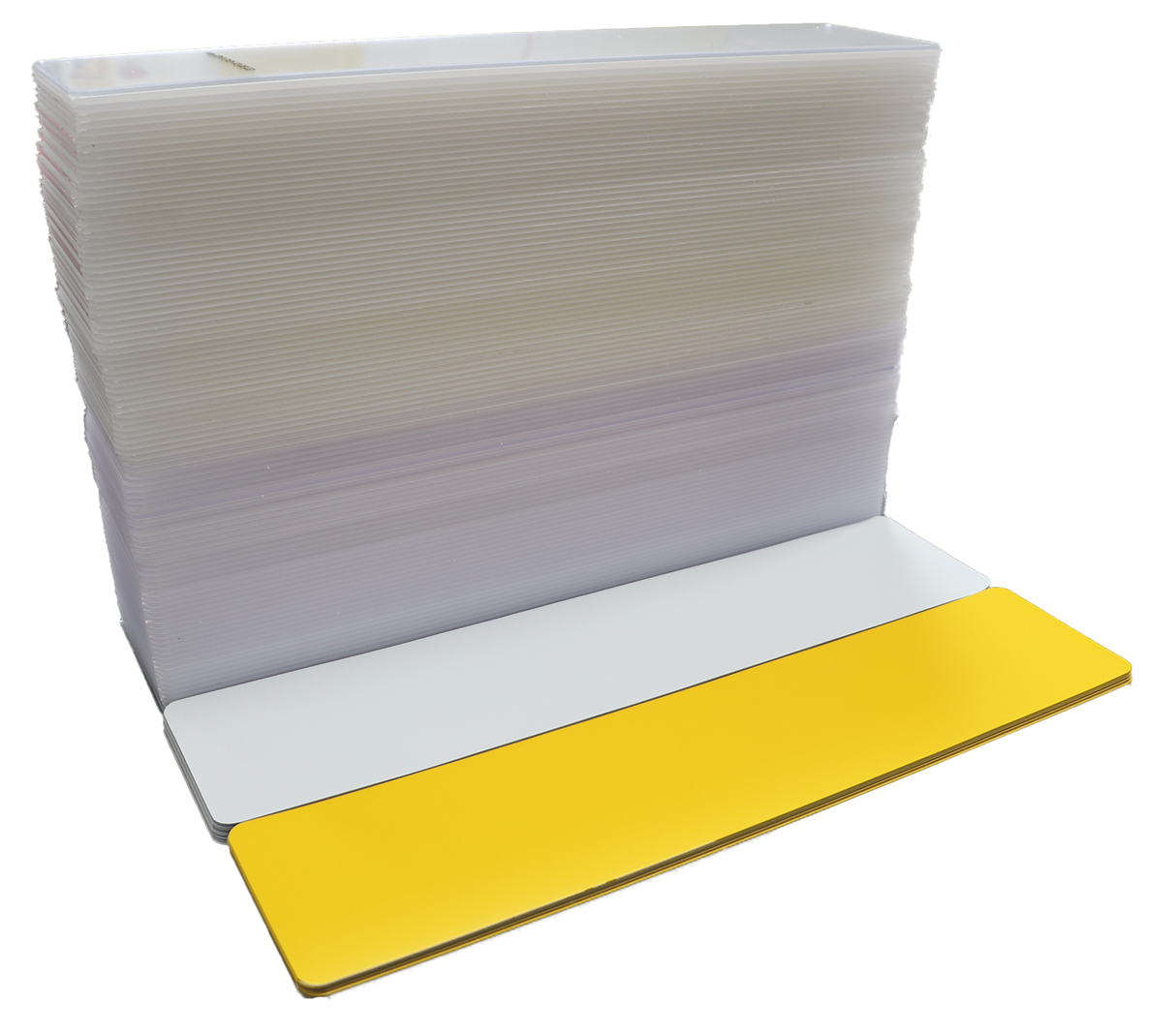 January Sale Offer - X100 Bevelled acrylics and Nikkalite reflective 520 X 111mm £2.23 / PLATE!!!!