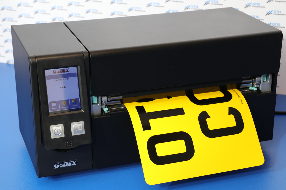 Godex HD830i 220mm Wide Format Thermal Number Plate Printer - Otis Components