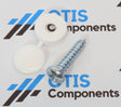 White Screws with Domes (Pack of 100) - Essential Number Plate Printer Spares